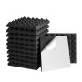 1 ft. x 1 ft. x 2 in. Sound Echo Absorbing Panels with Double-Side Adhesive for Recording Studio (12-Pack) - Image 1