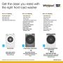 Whirlpool - 5.0 Cu. Ft. High Efficiency Stackable Smart Front Load Washer with Steam and FreshFlow Vent System - White - Image 2