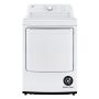 LG - 7.3 Cu. Ft. Electric Dryer with Sensor Dry - White - Image 2