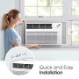 LG - 800 Sq. Ft. 14,000 BTU Window Air Conditioner - White - Image 2