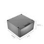 Whirlpool - 15.5 in Pedestal for Front Load Washer and Dryer with Storage - Silver - Image 2