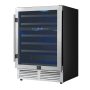 Forno Appliances - Bacchino 51-Bottle Convertible Dual Zone Wine Cooler - Stainless Steel - Image 2