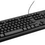 Best Buy essentials™ - Full-size Wired Membrane Keyboard - Black - Image 3