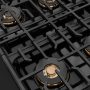 ZLINE - 30 in. Wide 4 Burner Autograph Black SteelParamount Gas Cooktop DuoPro and Bronze Accents (PSRTBZ-30-CB) - Black Stainless Steel - Image 4