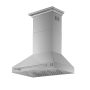 Forno Appliances - 36 inches - Externally Vented & Recirculating - Wall Range Hood - Silver - Image 2