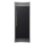 Forno Appliances - Maderno 13.6 Cu. Ft. Built-In Upright Convertible Refrigerator with Right Swing Door & Decorative Grill - Black/Silver - Image 1