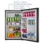 Insignia™ - 4.4 Cu. Ft. Mini Fridge with Glass Door and ENERGY STAR Certification - Gray - Image 3