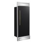 Forno Appliances - Maderno 13.6 Cu. Ft. Built-In Upright Convertible Refrigerator-Freezer with Right Swing Door - Black/Silver - Image 2