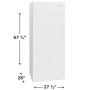 Frigidaire - 13 Cu. Ft. Garage Ready Convertible Upright Freezer with EvenTemp Cooling System - White - Image 2