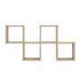White MDF Cubby Chessboard Floating Wall Shelf - Image 1