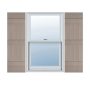 14 in. x 63 in. Lifetime Vinyl Standard Four Board Joined Board and Batten Shutters Pair Forest Green - Image 1