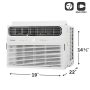 Frigidaire - 12,000 BTU 550 Sq. Ft. Window Air Conditioner with 11,000 BTU Supplemental Heat Function - White - Image 2