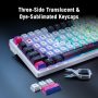 ASUS - ROG Azoth X 75% Wireless Mechanical RGB Gaming Keyboard with Hot-Swappable ROG NX Snow Switches - White - Image 2