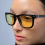 GUNNAR - Cupertino Computer Glasses with Blue Light , Amber + Sun Lenses - Onyx - Image 3