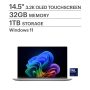 Dell - Premium - 14.5" 3.2K OLED Touchscreen Laptop - Intel Core Ultra 7 Series 2 255H 2025 - 32GB Memory - 1TB Storage - Platinum - Image 3