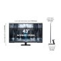 Samsung - Odyssey Neo G7 43" Mini 4K UHD 1ms AMD FreeSync Premium Pro Smart Gaming Monitor with HDR600 - Black - Image 2