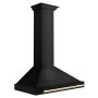 ZLINE - 36 inches - Convertible & Externally Vented - Wall Range Hood - Black Stainless Steel - Image 2