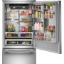 KitchenAid - 36 in. Wide 20.8 cu. ft. Built-In Bottom Mount Refrigerator with Platinum Interior - Stainless Steel - Image 4