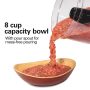 Hamilton Beach - 8 Cup Food Processor with Built-In Bowl Scraper - Black - Image 4