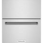 KitchenAid - 4.29 Cu. Ft. Built-In Mini Fridge with Double-Drawer Refrigerator/Freezer - Stainless Steel - Image 1