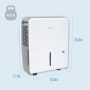 Keystone - 50-Pint 6.35 Quart Dehumidifier with Built-In Pump - White - Image 2