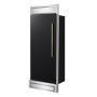 Forno Appliances - Maderno 13.6 Cu. Ft. Built-In Convertible Refrigerator-Freezer with Left Swing Door and Smooth Decorative Grill - Black/Silver - Image 2