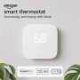 Amazon - Smart Thermostat – Save money and energy - Works with Alexa and Ring - C-wire required - White - Image 2