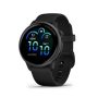 Garmin - vívoactive 6 GPS Smartwatch 42 mm Fiber-reinforced polymer - Slate with Black Band - (2025) - Image 1