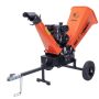6 in. 14 HP Gas Powered Kohler Engine Certified Commercial Chipper Shredder with Extended Axles and Trailer Tow Hitch - Image 1