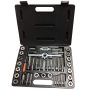 #4 - 1/2 in. Round Dies Carbon Steel NC and NF Tap and Die Set (40-Piece) - Image 1