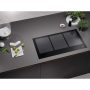 Miele - 36 in. Wide 6 Element KM 7745 FL Flush Mounted Induction Cooktop - Black - Image 2