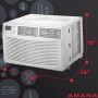 Amana - 24,000 BTU 1,500 Sq. Ft. 230230V Window-Mounted Air Conditioner with Remote Control - White - Image 2