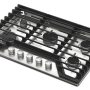 Whirlpool - 30 in. Wide 5 burners Built-In Gas Cooktop with EZ-2-Lift Hinged Cast-Iron Grates - Stainless Steel - Image 3