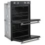 Forno Appliances - Vomero 30" Electric Convection Double Wall Oven - Black - Image 4
