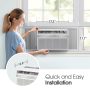 LG - 250 Sq. Ft. 6,000 BTU Window Air Conditioner - White - Image 4