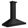 ZLINE - 48 inches - Convertible & Externally Vented - Wall Range Hood - Black Stainless Steel - Image 2