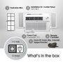 LG - 700 Sq. Ft. 14,000 BTU Smart Window Air Conditioner - White - Image 3