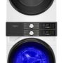 Whirlpool - Smart Front Load Laundry Tower 4.5 Cu. Ft. Washer and 7.4 Cu. Ft. Electric Dryer with UV Clean Technology - White - Image 1