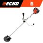 42.7 cc Gas 2-Stroke U-Handle Professional Grade Trimmer/Brushcutter with 80-Tooth Brush Blade and Metal Debris Shield - Image 1