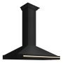 ZLINE - 48 inches - Convertible & Externally Vented - Wall Range Hood - Black Stainless Steel - Image 4