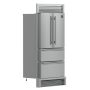 Forno Appliances - Moena 19.2 Cu. Ft. Built-In French Door Refrigerator with Decorative Trim Grill - Stainless Steel VCM - Image 3