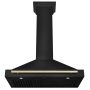 ZLINE - 36 inches - Convertible & Externally Vented - Wall Range Hood - Black Stainless Steel - Image 3