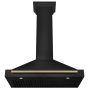 ZLINE - 36 inches - Convertible & Externally Vented - Wall Range Hood - Black Stainless Steel - Image 3