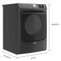Maytag - 7.3 Cu. Ft. Stackable Gas Dryer with Extra Power Button - Volcano Black - Image 4