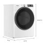 Whirlpool - 7.4 Cu. Ft. Smart Dryer with Wrinkle Shield Option - Image 4