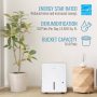 Keystone - 50 Pint 7.2 Quart Dehumidifier with Electronic Controls - White - Image 4