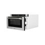 ZLINE - Autograph 24 in. 1.2 cu. ft. Built-in Microwave Drawer and Polished Nickel Helix Handle - Stainless Steel - Image 4