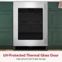 KitchenAid - 5.2 Cu. Ft. Undercounter Refrigerator with Glass Door - Black Cabinet/Stainless Steel Doors - Image 4