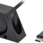 Metra - 1' Male USB 4.0 Type-C to Female USB 4.0 Type-C Extension Cable - Black - Image 3