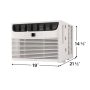 Frigidaire - 115V 12,000 BTU 550 Sq. Ft. Window Air Conditioner with Remote - White - Image 2